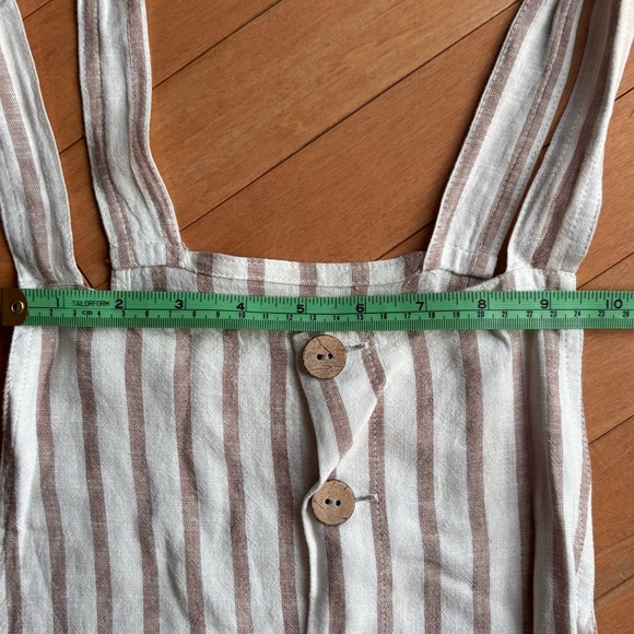 Striped Overall Dress - Picture 6 of 8